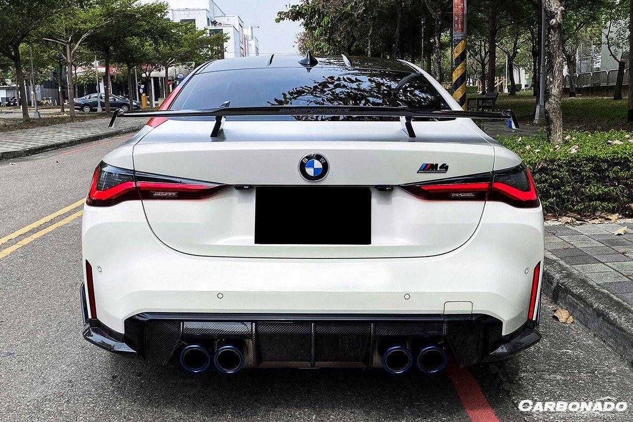 Carbonado 2021-UP BMW M3 G80 M4 G82 G83 3 SERISE G20 4 SERISE G22 MP Style Carbon Fiber Trunk Spoiler Wing
