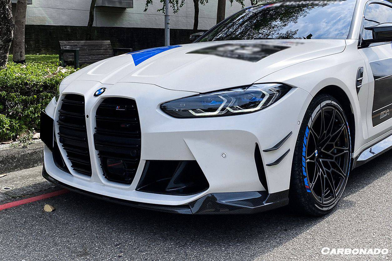 Borde delantero de fibra de carbono estilo MP para BMW M3 G80 M4 G82 G83 (2021 en adelante)