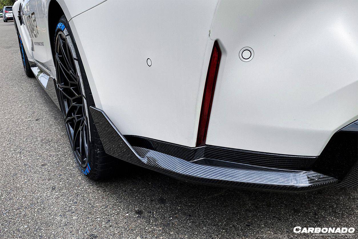 Alerón trasero de fibra de carbono estilo MP Carbonado 2021-UP BMW M4 G82 G83 con tapas