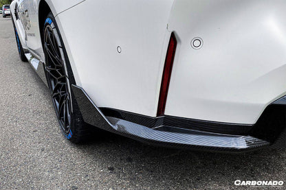 Alerón trasero de fibra de carbono estilo MP Carbonado 2021-UP BMW M4 G82 G83 con tapas