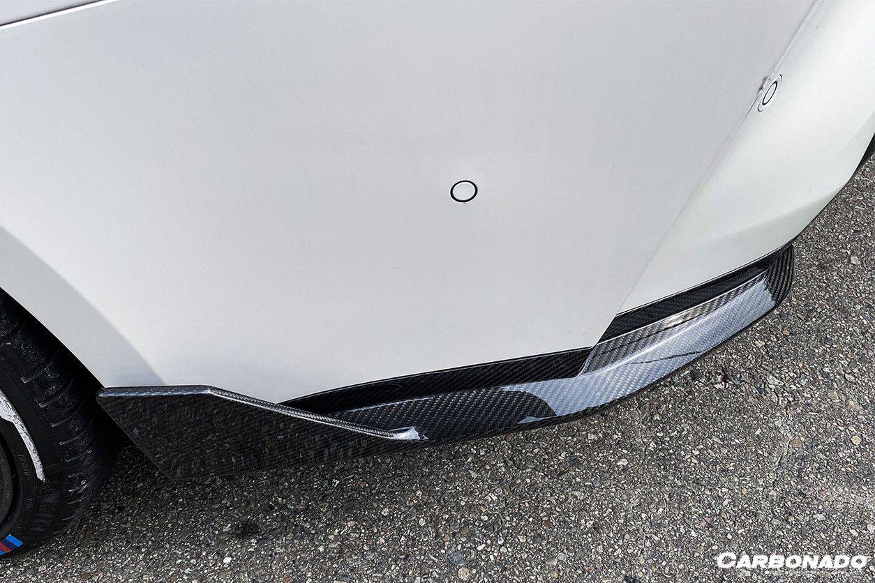 Alerón trasero de fibra de carbono estilo MP Carbonado 2021-UP BMW M4 G82 G83 con tapas