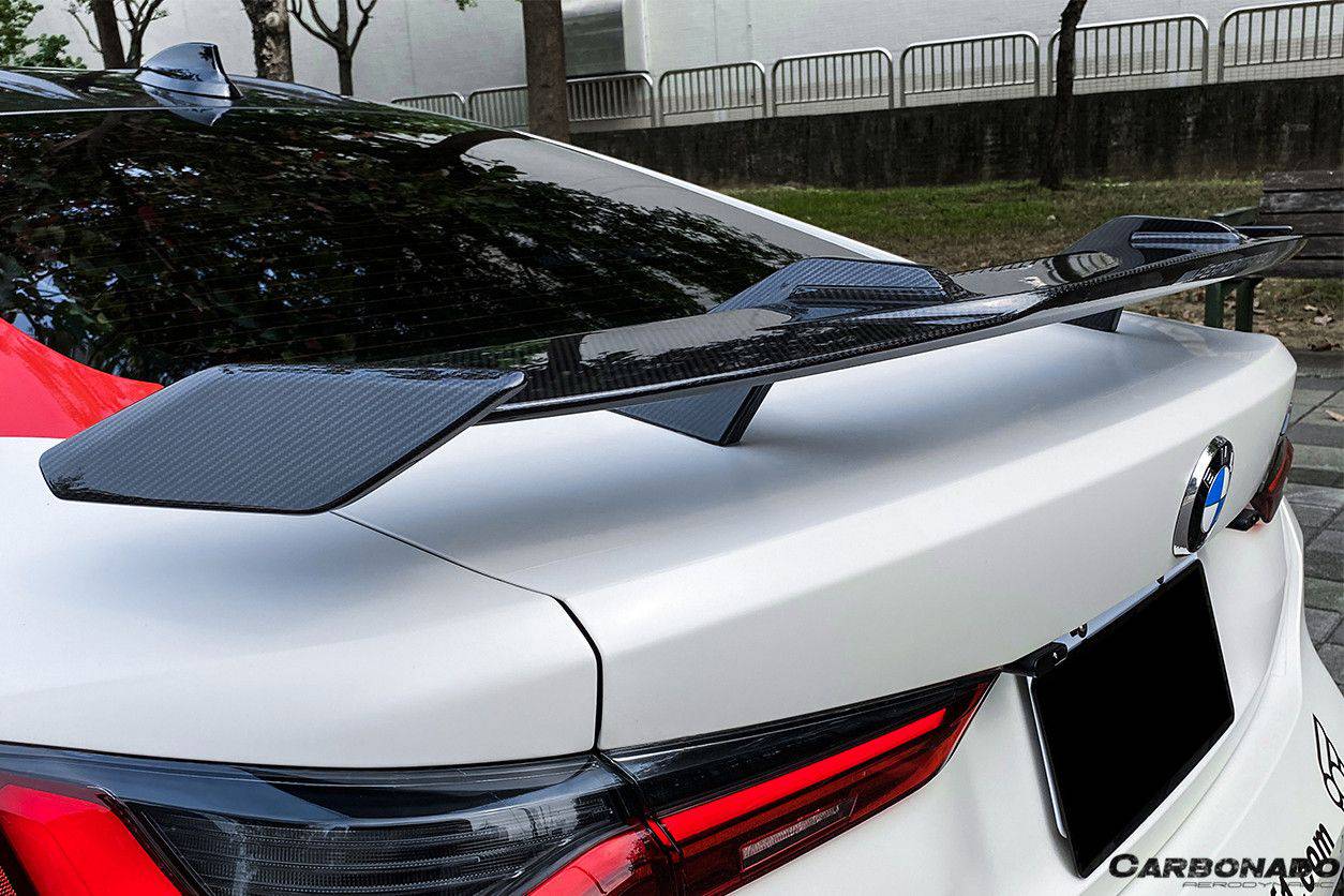 Carbonado 2021-UP BMW M3 G80 M4 G82 G83 3 SERISE G20 4 SERISE G22 MP Style Carbon Fiber Trunk Spoiler Wing
