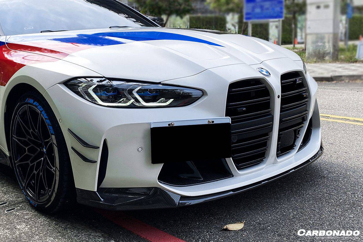 Borde delantero de fibra de carbono estilo MP para BMW M3 G80 M4 G82 G83 (2021 en adelante)