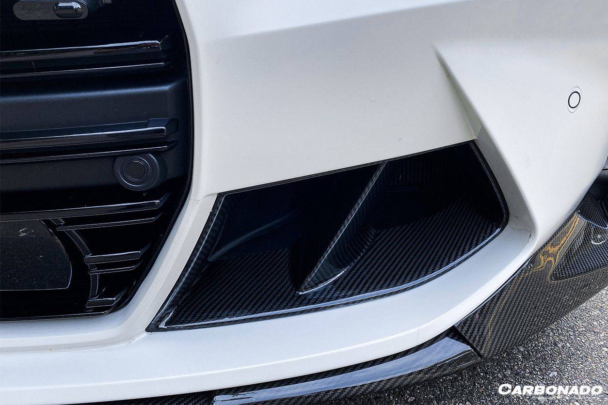 Borde delantero de fibra de carbono estilo MP para BMW M3 G80 M4 G82 G83 (2021 en adelante)