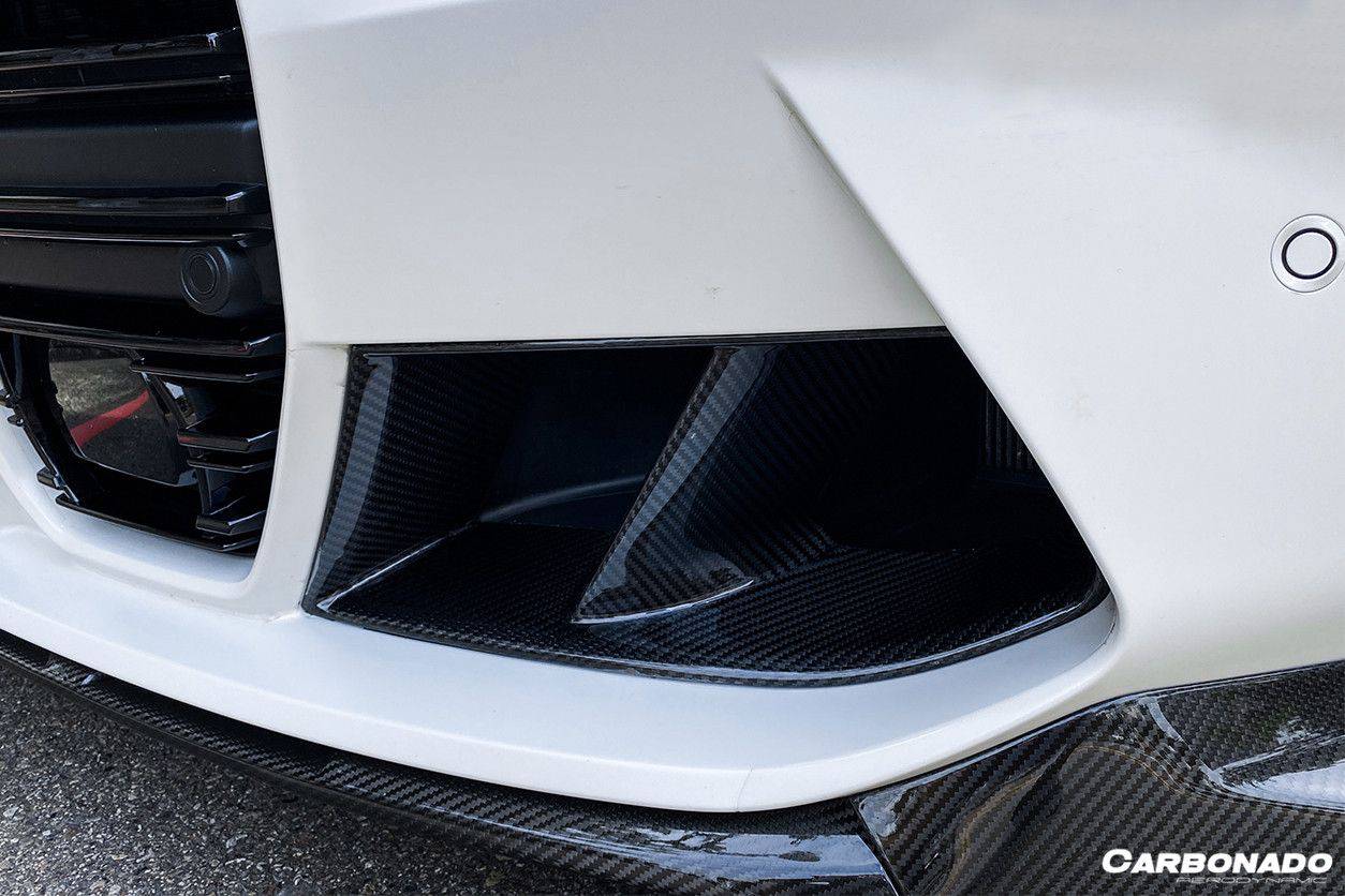 Carbonado 2021-UP BMW M3 G80 M4 G82 G83 MP Style Carbon Fiber Front Bumper Air Vents