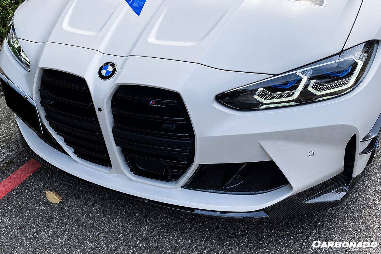 Borde delantero de fibra de carbono estilo MP para BMW M3 G80 M4 G82 G83 (2021 en adelante)
