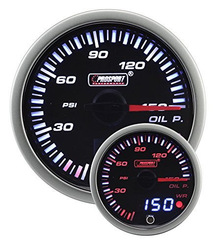 Manómetro eléctrico de presión de aceite JDM Prosport de 2-3/8"