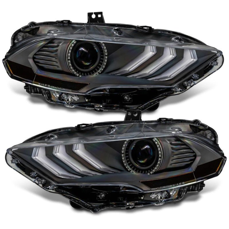 Oracle Lighting Dynamic ColorSHIFT LED Headlights - Black Series (18 - 23 Ford Mustang) - ORACLE Lighting