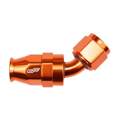 -4 AN 45 Degree Female Aluminum Hose End (PTFE)