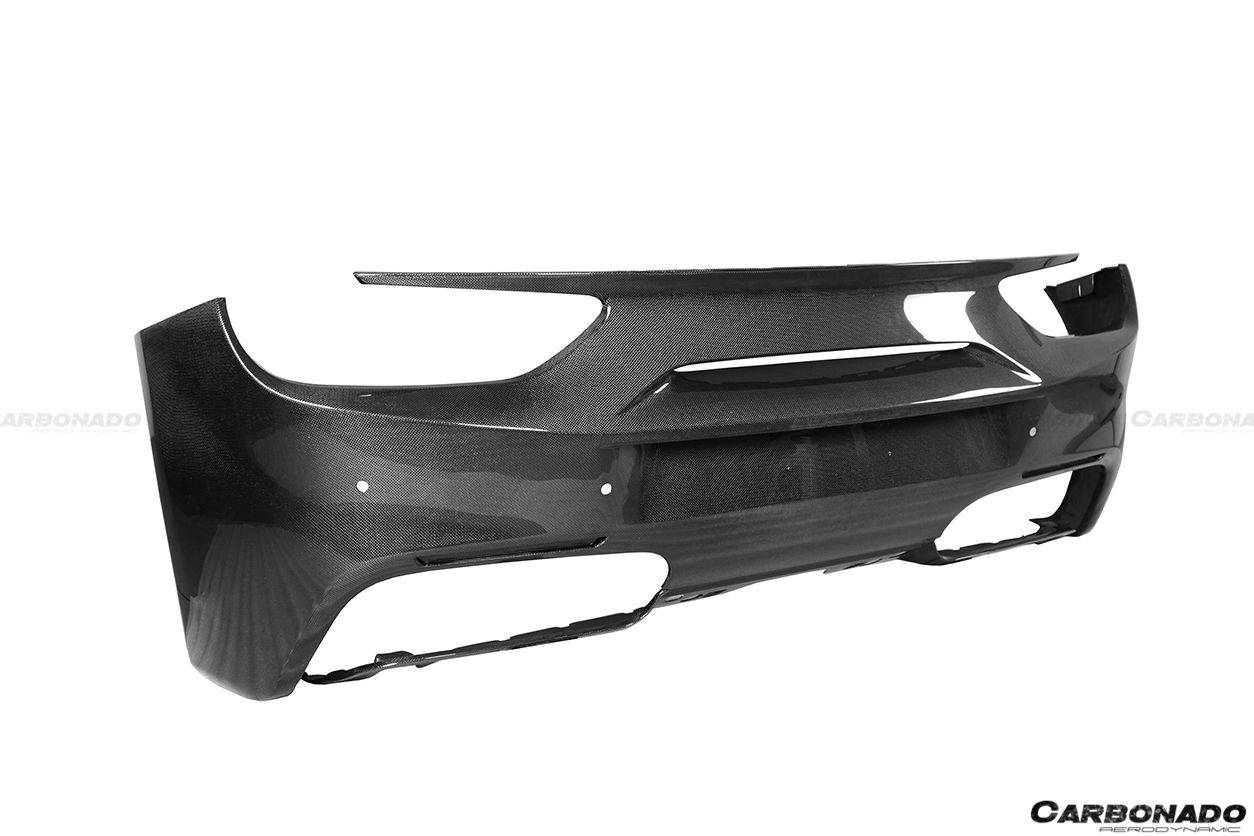 Carbonado 2015-2020 Ferrari 488 GTB Spider OE Style Carbon Fiber Rear Bumper