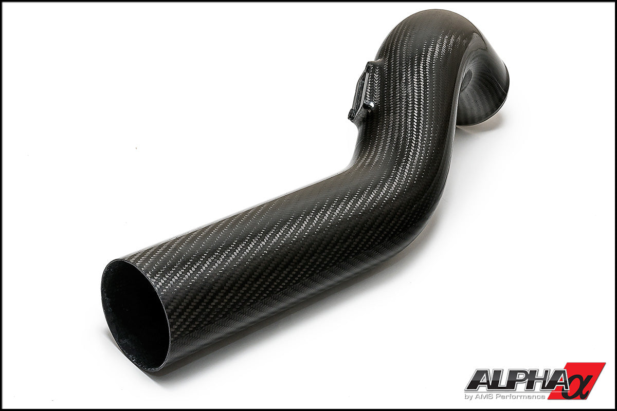 AMS Performance 2009+ Nissan GT-R R35 (CBA/DBA) Tubos de admisión de fibra de carbono Alpha para turbos originales