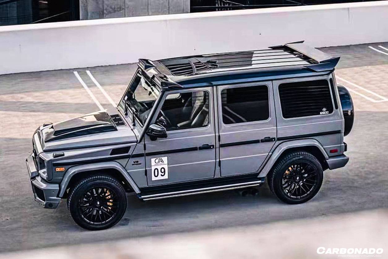 Entrada de aire de capó de fibra de carbono estilo autoclave para Mercedes Benz W463 G Wagon Carbonado 2003-2018