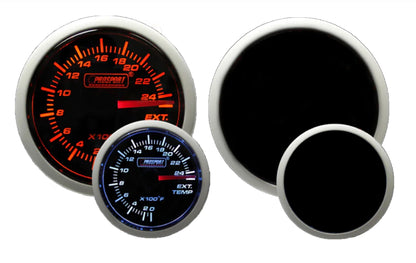 Prosport 2-1/16" Amber / White - Electrical Exhaust Gas Temperature Gauge