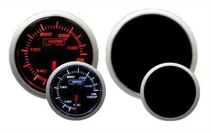 Prosport 2-1/16" Amber / White - Electric Oil Temperature Gauge