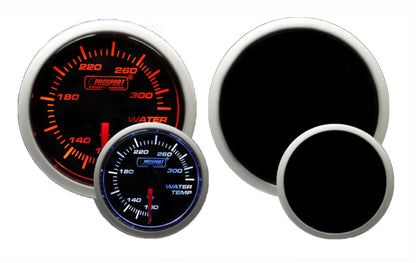 Prosport 2-1/16" Amber / White - Electric Water Temperature Gauge