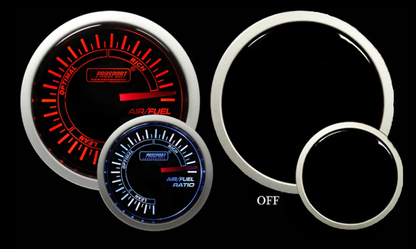 Prosport 2-1/16" Amber / White -  Air Fuel Ratio Gauge