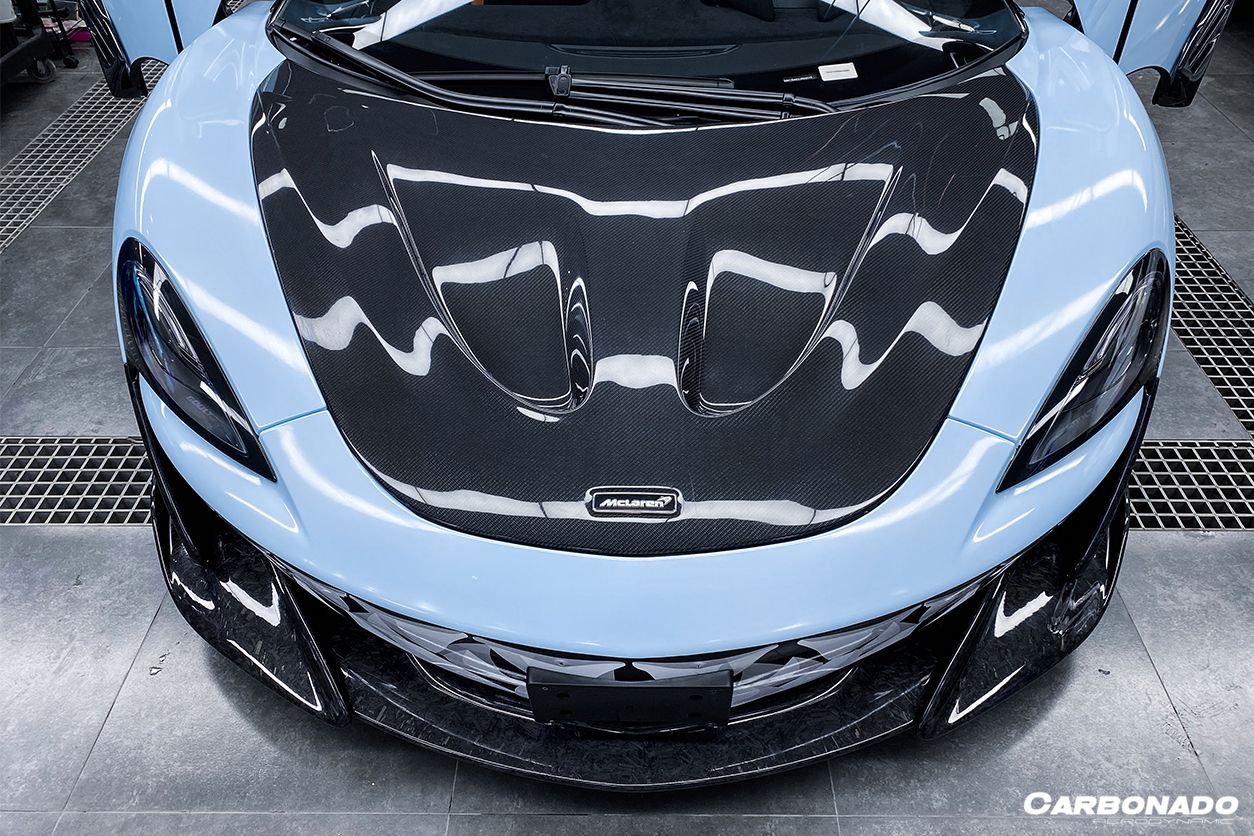 Carbonado 2018-2021 McLaren 540C & 570S & 600LT P1 Style Carbon Fiber Hood