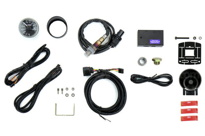 Prosport 2-1/16" Wideband Premium White Pointer Clear Lens Air Fuel Ratio kit-Amber/White