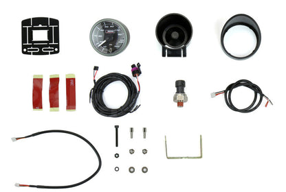 Prosport 2-1/16" Premium White Pointer Clear Lens Amber/White Fuel Pressure Gauge