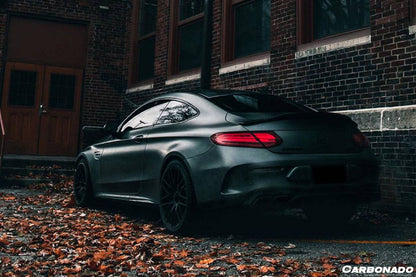 Alerón de maletero estilo PS para Mercedes Benz W205 C63 Clase C Coupé Carbonado 2015-2021