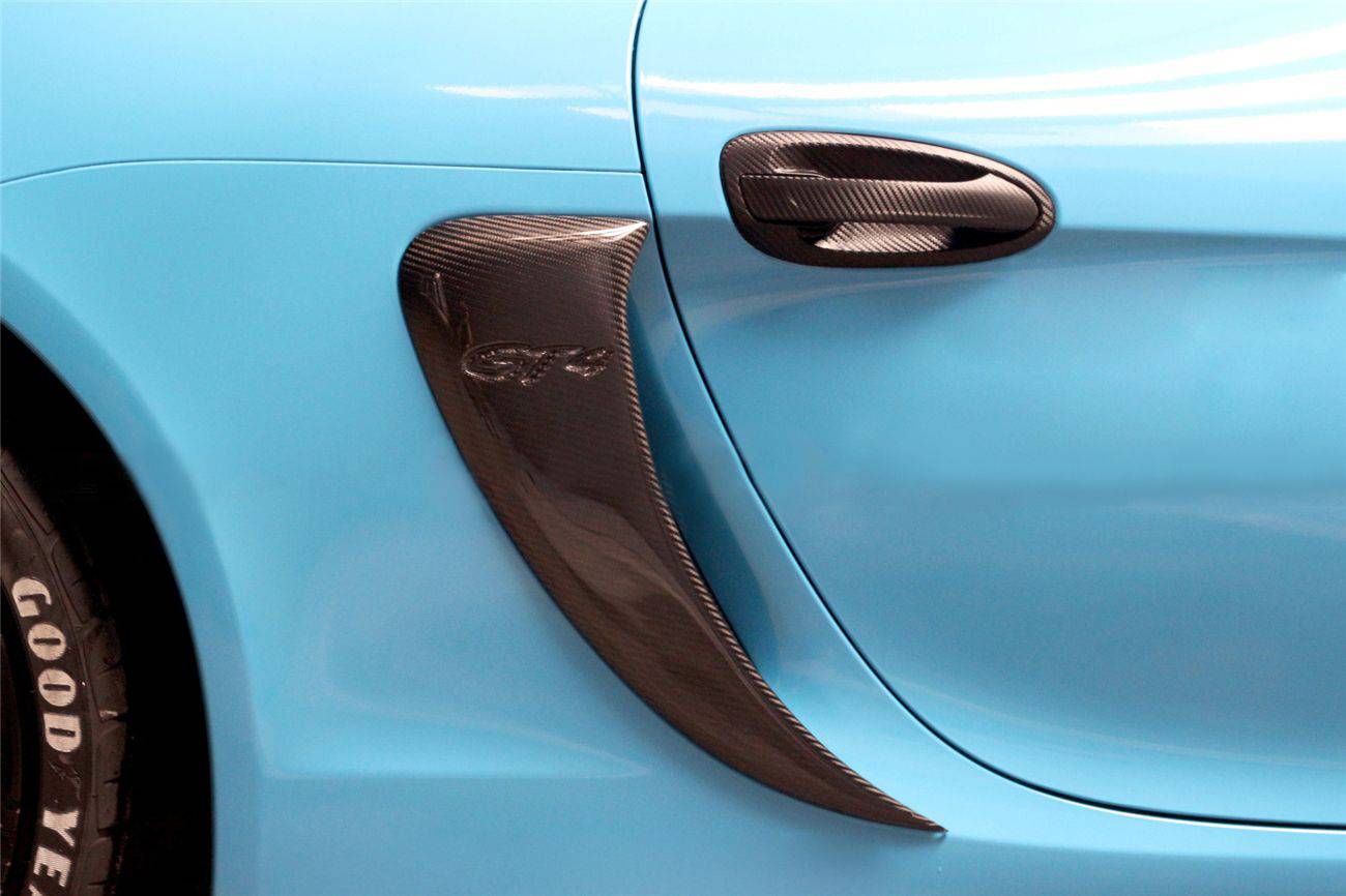 Tomas de aire laterales estilo Porsche 981 Boxster Cayman GT4 Carbonado 2012-2016