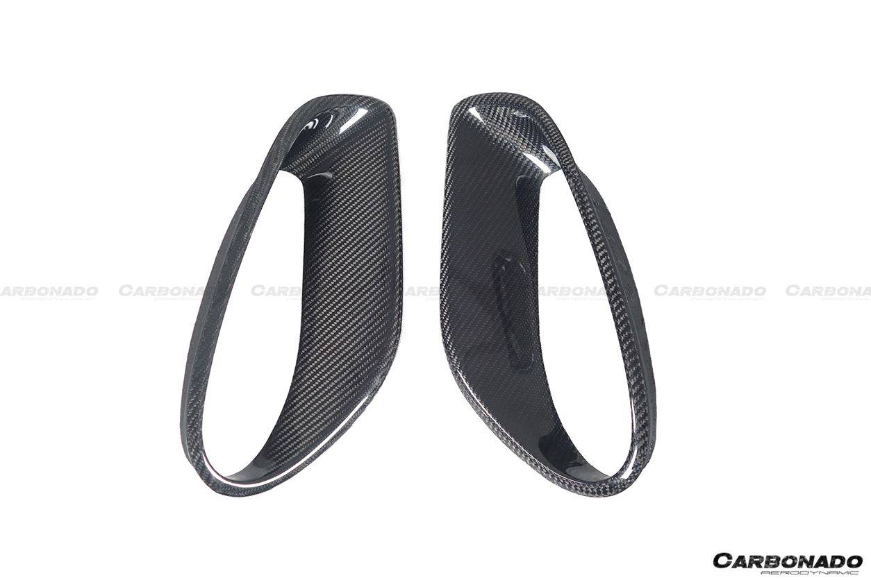 Carbonado 2013-2019 Porsche 911 991-2 Turbo S OEM Style Carbon Fiber Quarter Panel Side Scoops