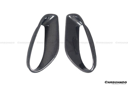 Carbonado 2013-2019 Porsche 911 991-2 Turbo S OEM Style Carbon Fiber Quarter Panel Side Scoops
