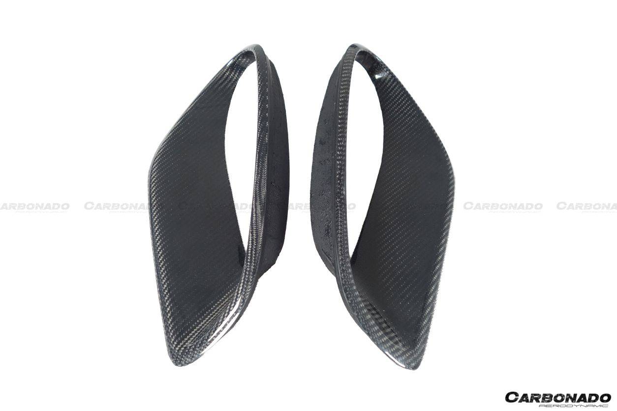 Carbonado 2013-2019 Porsche 911 991-2 Turbo S OEM Style Carbon Fiber Quarter Panel Side Scoops