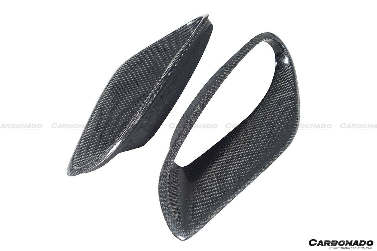 Carbonado 2013-2019 Porsche 911 991-2 Turbo S OEM Style Carbon Fiber Quarter Panel Side Scoops