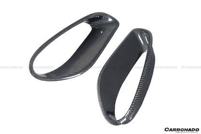 Carbonado 2013-2019 Porsche 911 991-2 Turbo S OEM Style Carbon Fiber Quarter Panel Side Scoops