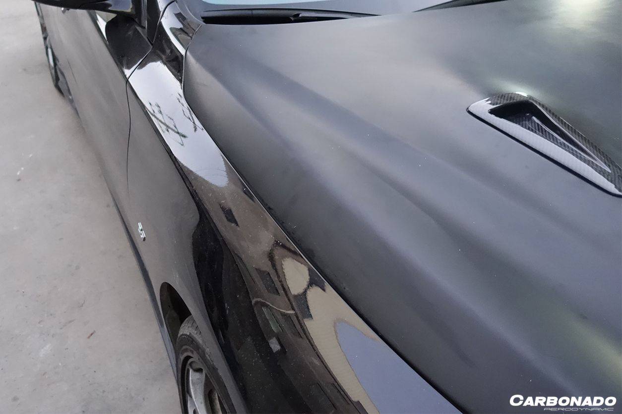 Capó estilo EAU ROUGE del Infiniti Q50 Sedán Carbonado 2014-2017