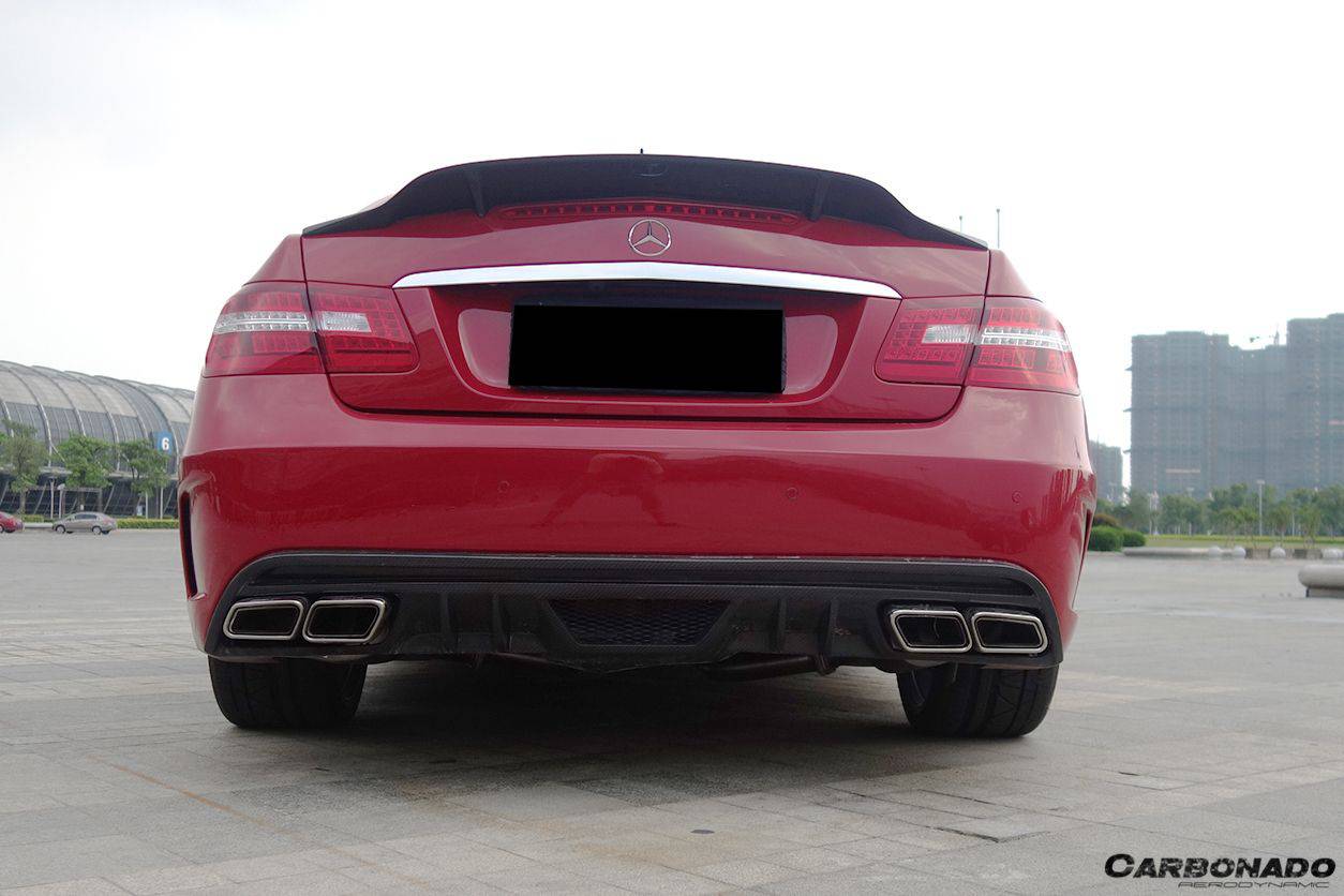 Carbonado 2010-2016 Mercedes Benz E Class W207 Coupe PD Style Rear Bumper With exhaust Tips