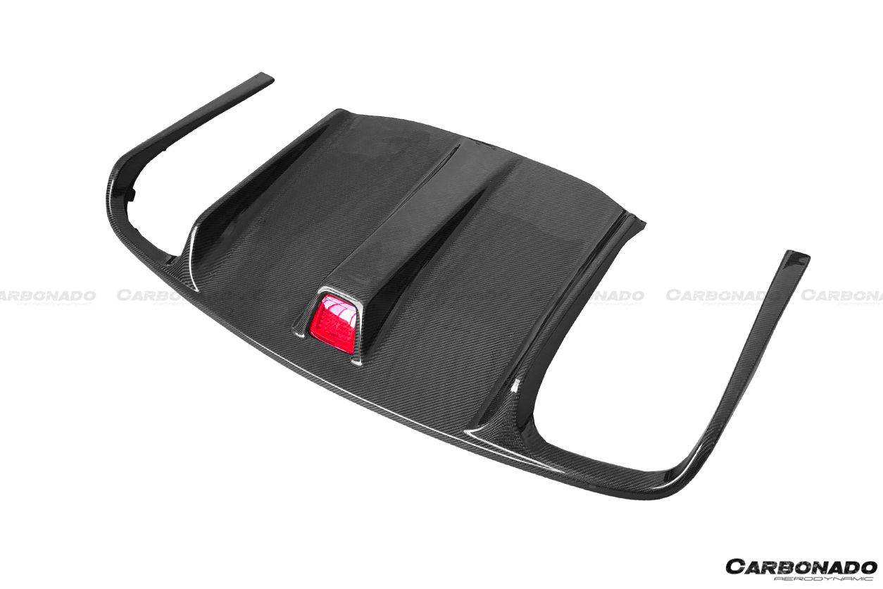 Carbonado 2010-2013 Mercedes Benz E Class Sport W207 Coupe PA Style Carbon Fiber Rear Lip