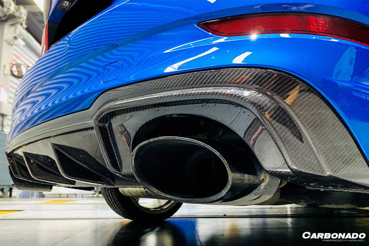 Carbonado 2017-2020 Audi RS3 Sedan OE Style Carbon Fiber Rear Lip