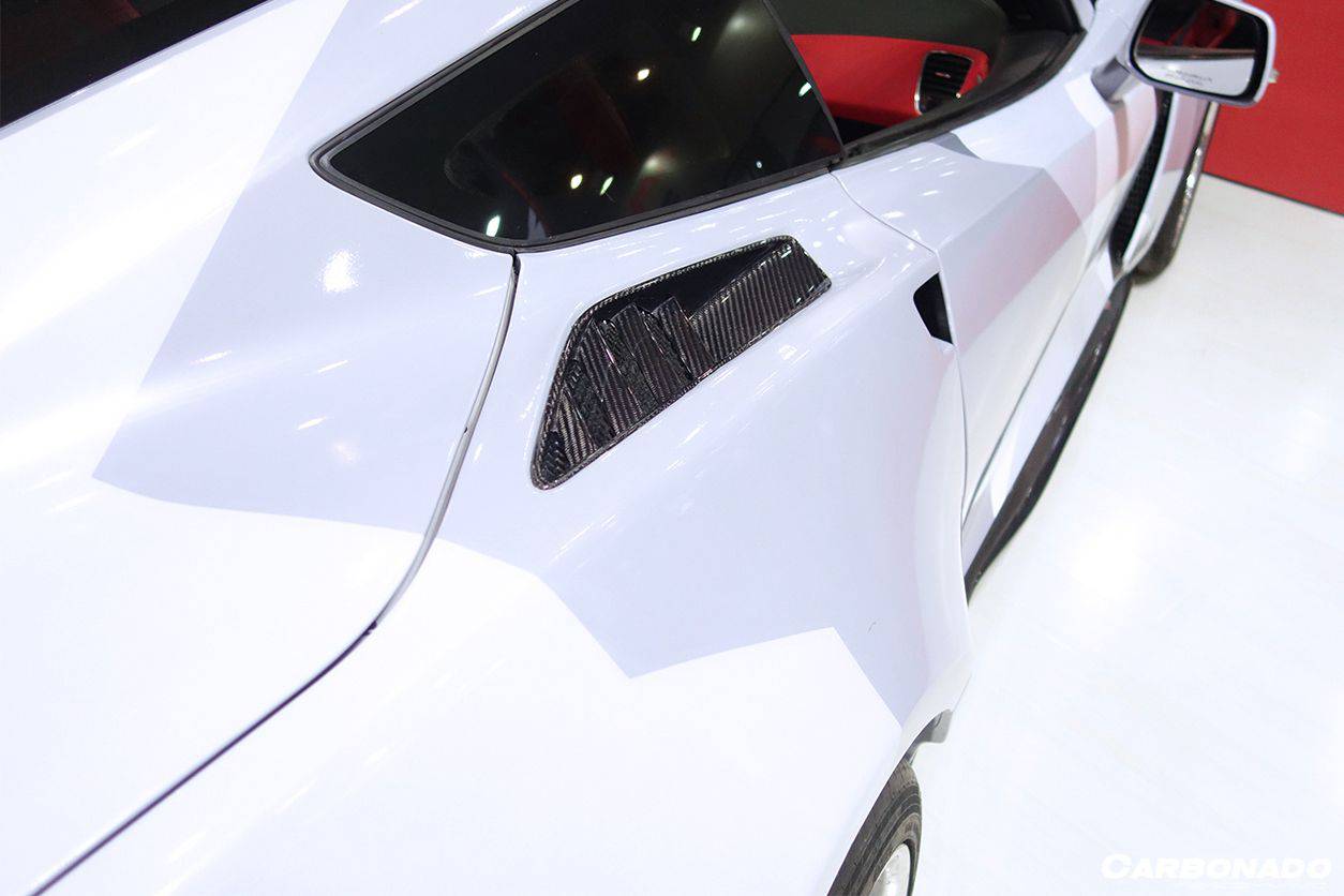 Carbonado 2013-2019 Corvette C7 Z51 OE Style Carbon Fiber Rear Quarter Panel Vent
