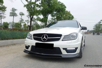 Carbonado 2012-2014 Mercedes Benz W204 C63 AMG RZ Style Carbon Fiber Front Lip