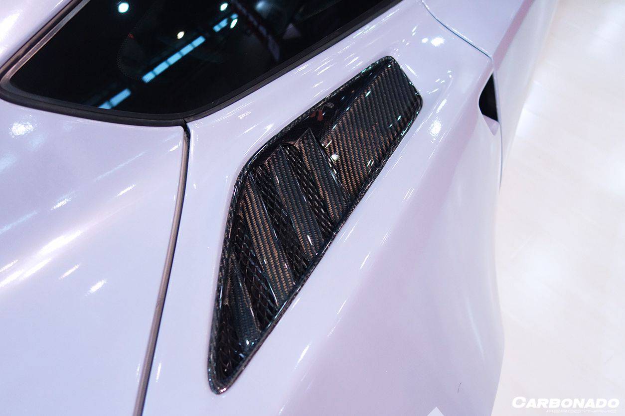 Carbonado 2013-2019 Corvette C7 Z51 OE Style Carbon Fiber Rear Quarter Panel Vent