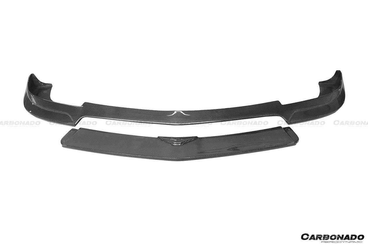 Carbonado 2012-2014 Mercedes Benz W204 C63 AMG RZ Style Carbon Fiber Front Lip