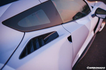 Carbonado 2013-2019 Corvette C7 Z51 OE Style Carbon Fiber Rear Quarter Panel Vent