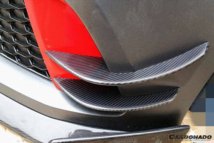 Carbonado 2015-2017 Audi RS7 BS Style Carbon Fiber Front Bumper Canards