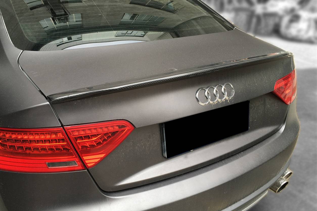 Carbonado 2009-2015 Audi A5 Coupe CTE Style Carbon Fiber Trunk Spoiler