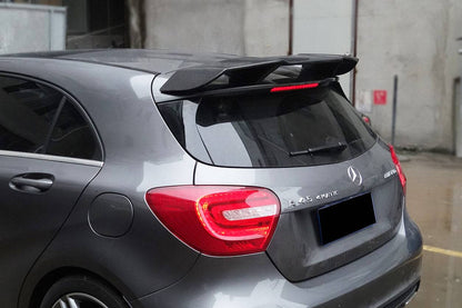 Alerón de techo de fibra de carbono para Mercedes Benz W176 Clase A A250 A200 A45 AMG Carbonado 2013-2018