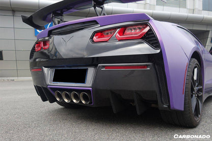 Carbonado 2013-2019 Corvette C7 Z51 RK Style Rear Lip