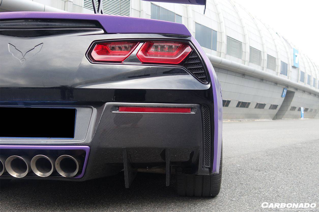 Carbonado 2013-2019 Corvette C7 Z51 RK Style Rear Lip