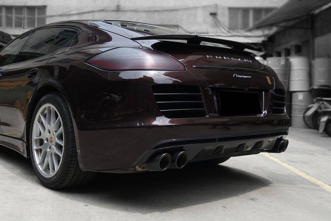 Parachoques trasero estilo ARN para Porsche Panamera 970.2 Carbonado 2014-2016