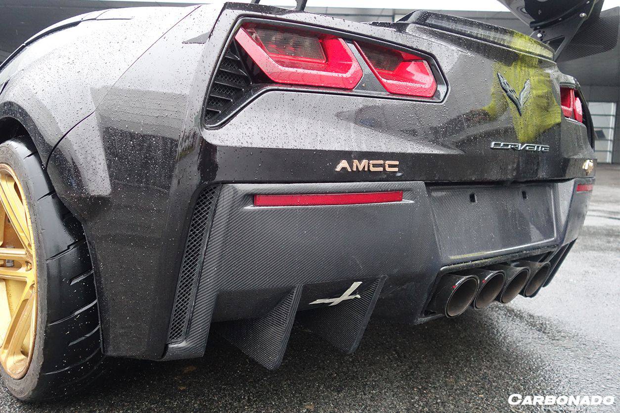 Carbonado 2013-2019 Corvette C7 Z51 RK Style Rear Lip