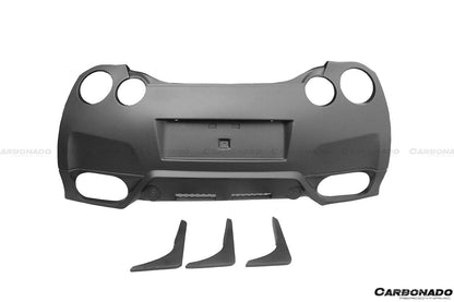 Parachoques trasero estilo Nissan GTR R35 CBA DBA BSE Carbonado 2008-2016