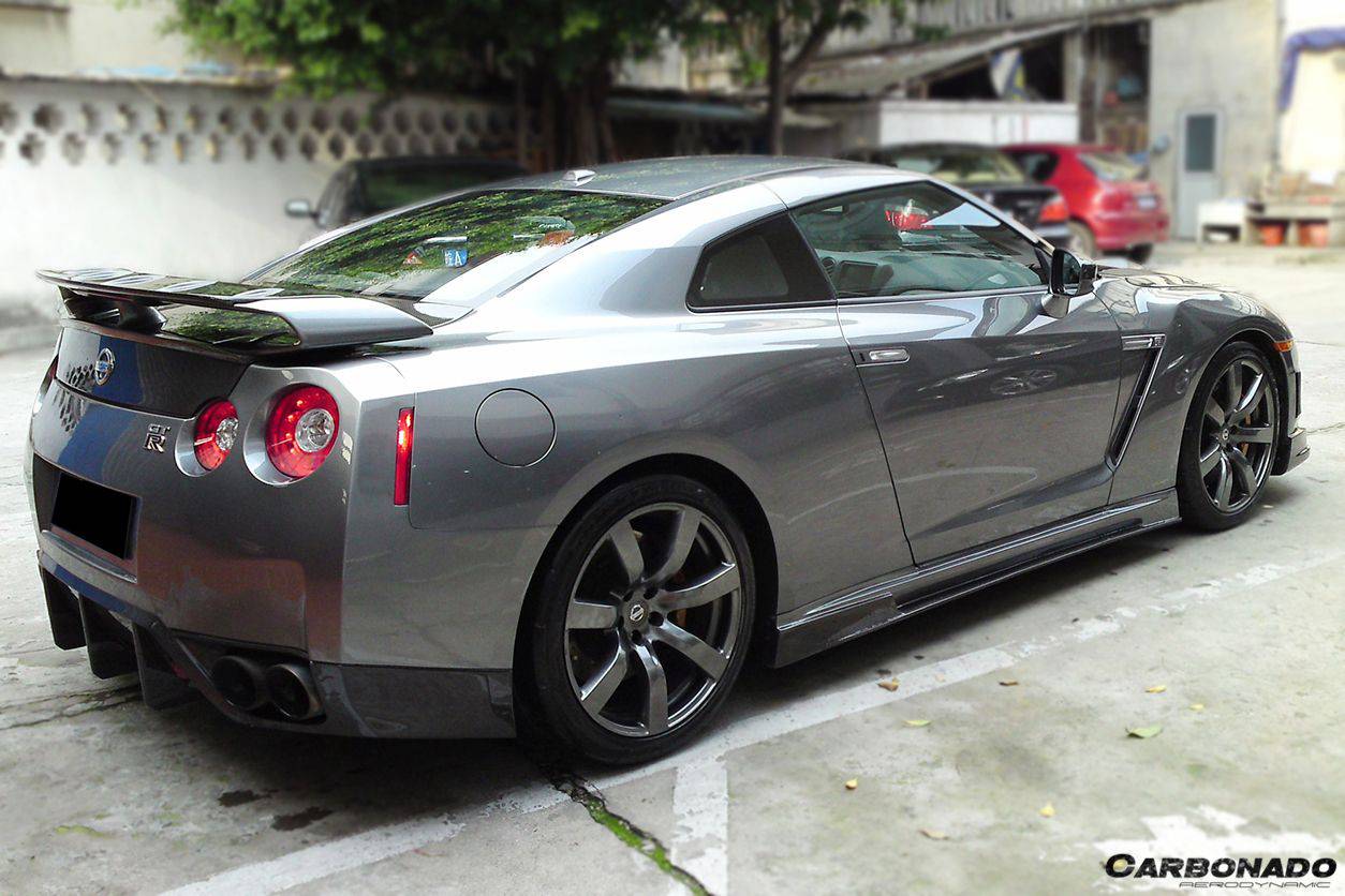 Carbonado BSE Style Carbon Fiber Rear Lip | 2008-2011 Nissan GTR R35
