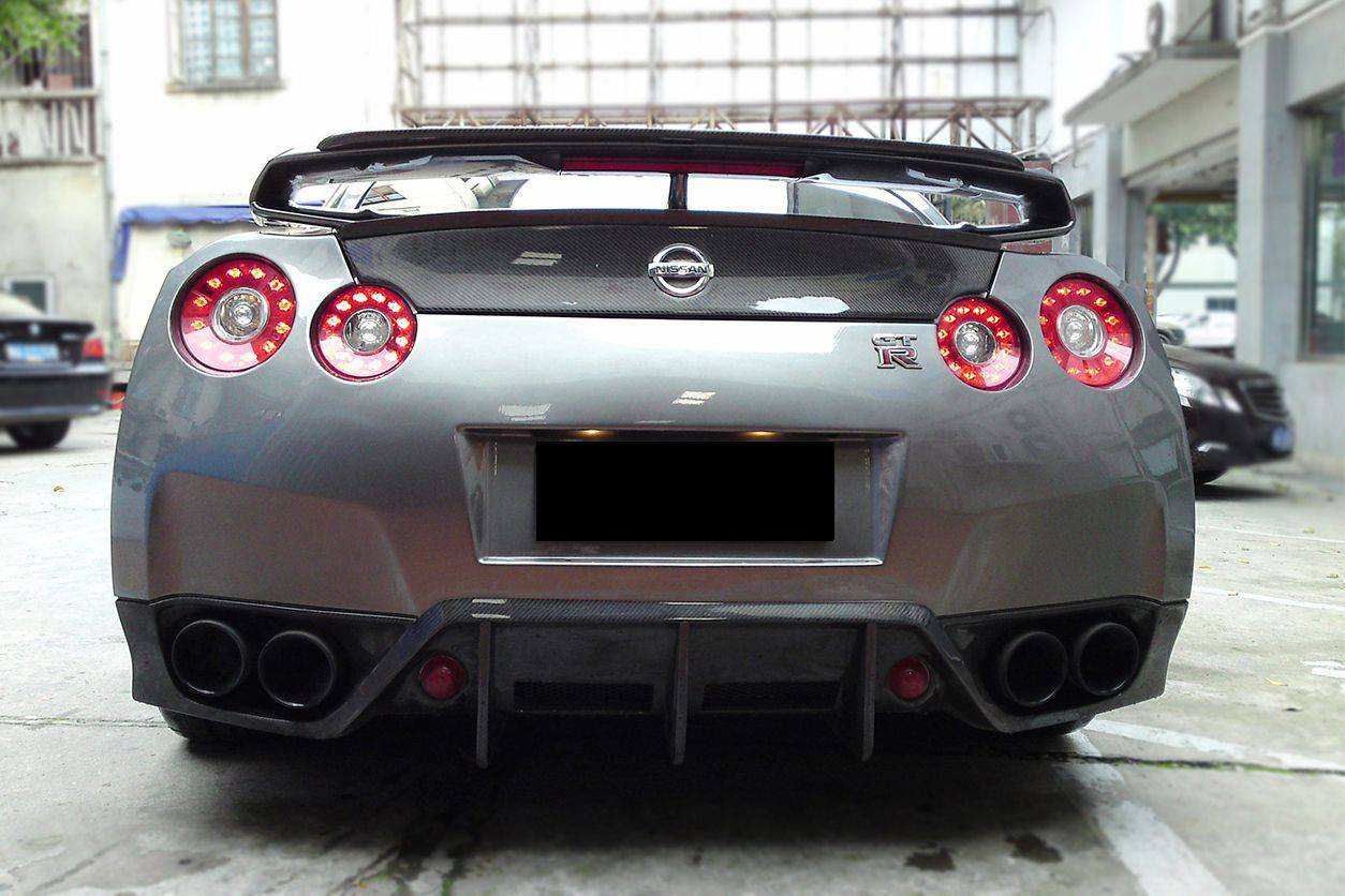 Carbonado BSE Style Carbon Fiber Rear Lip | 2008-2011 Nissan GTR R35