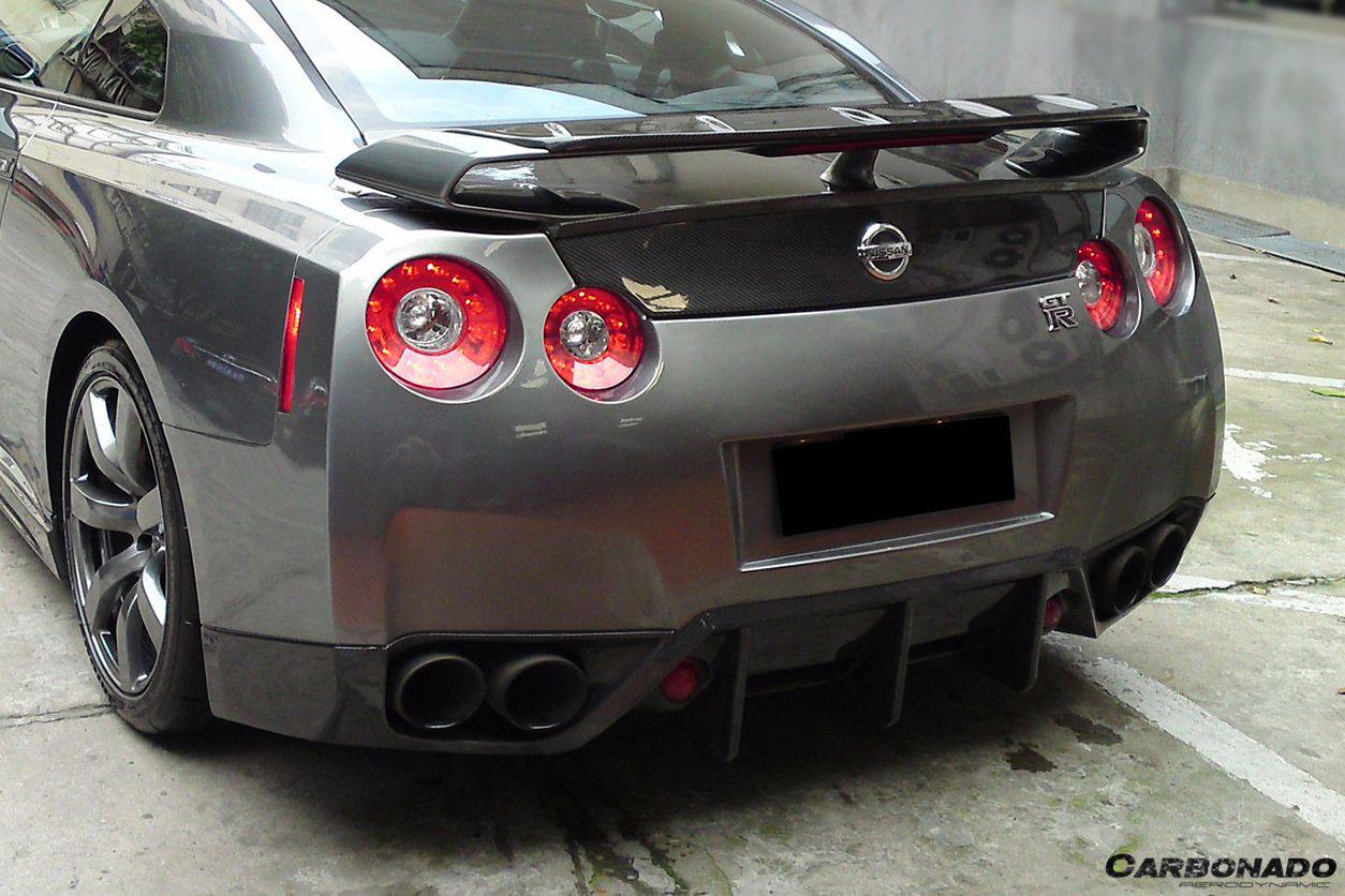 Carbonado BSE Style Carbon Fiber Rear Lip | 2008-2011 Nissan GTR R35